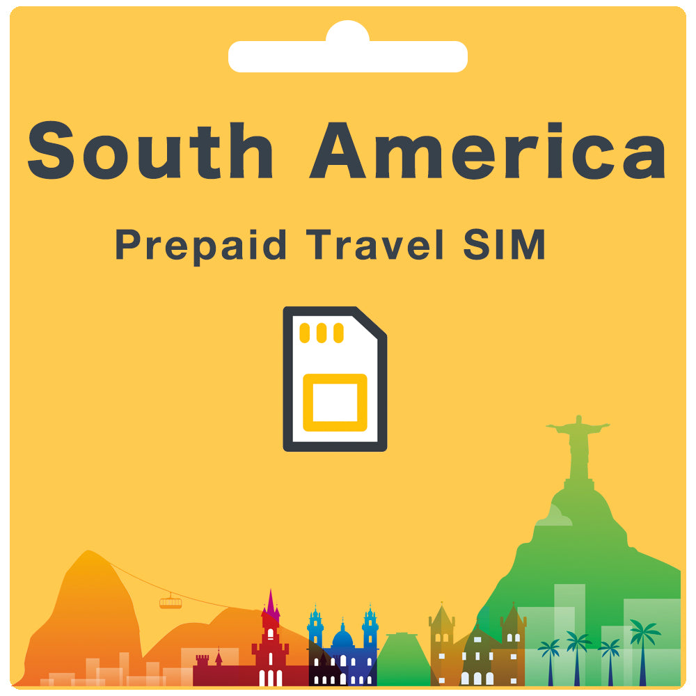 Tarjeta SIM de viaje prepago de América del Sur
