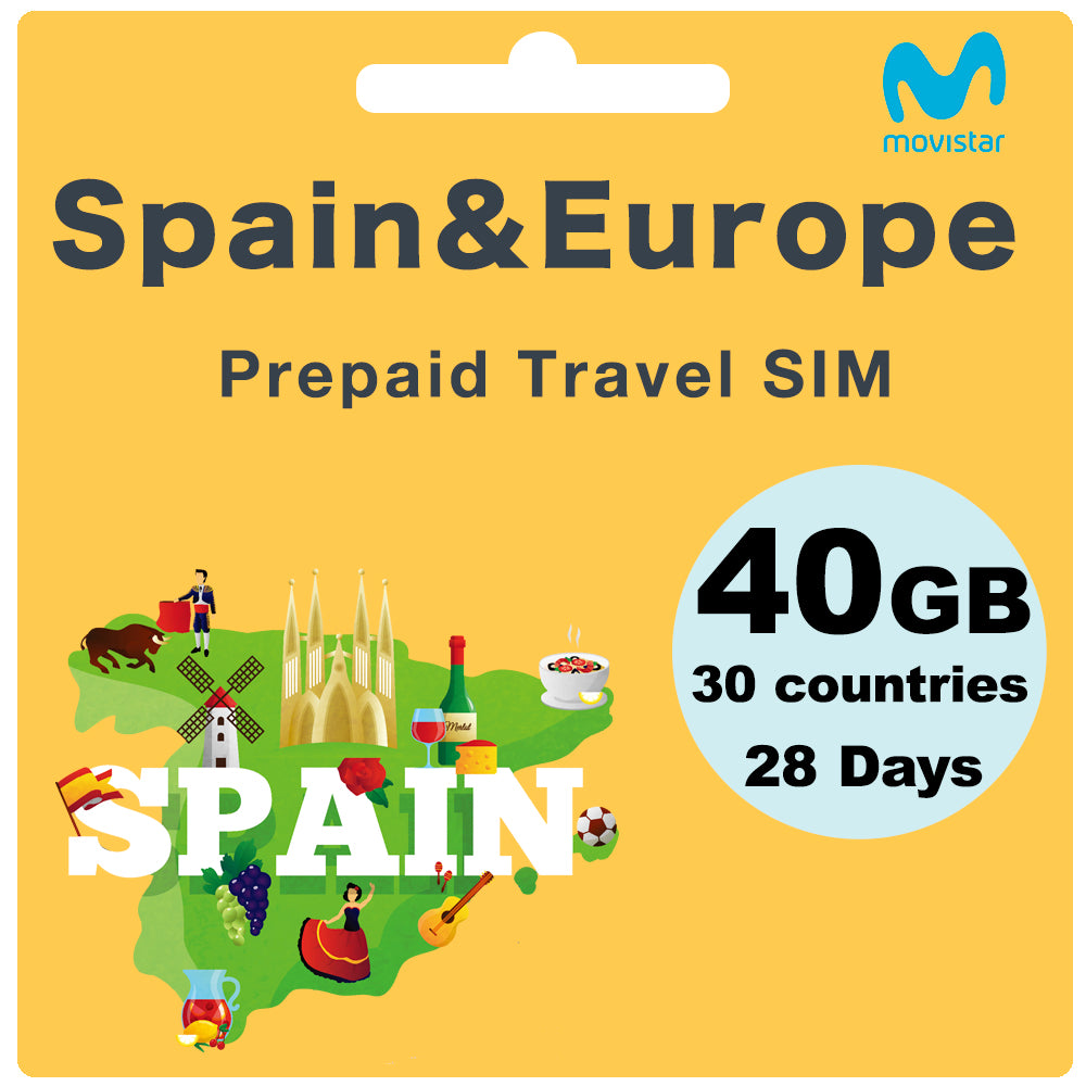 Carte SIM internet prépayée pour l'Espagne – Transatel DataSIM